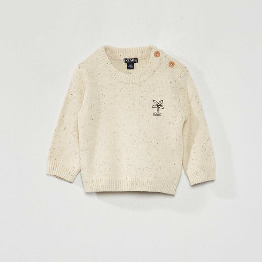 Knitted sweater WHITE