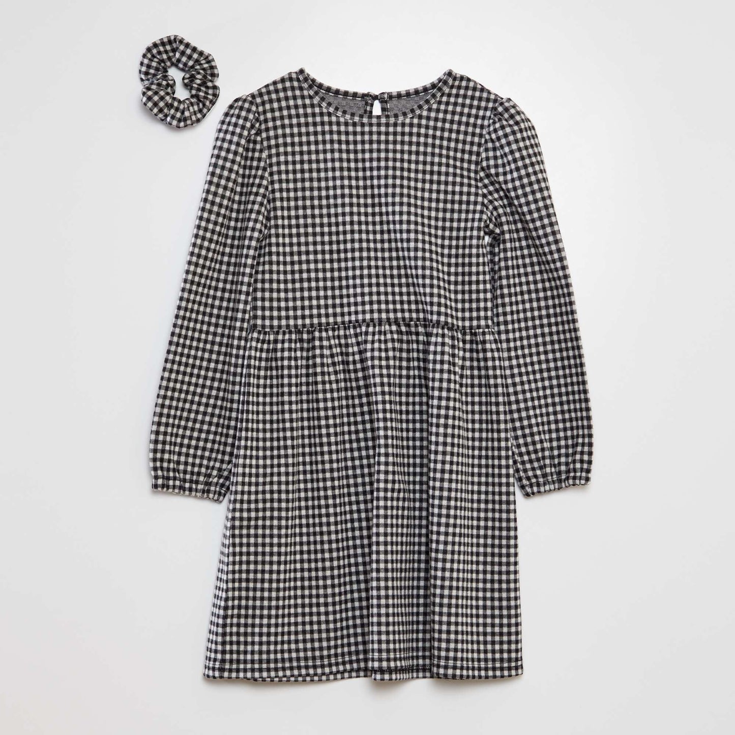 Flannel dress BLACK_GINGHAM
