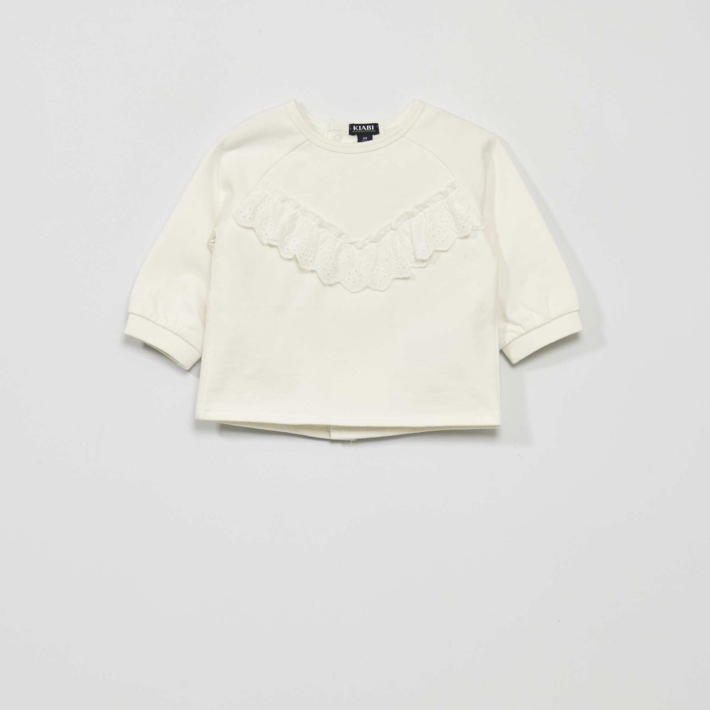 Sweatshirt fabric tracksuit - Two-piece set White