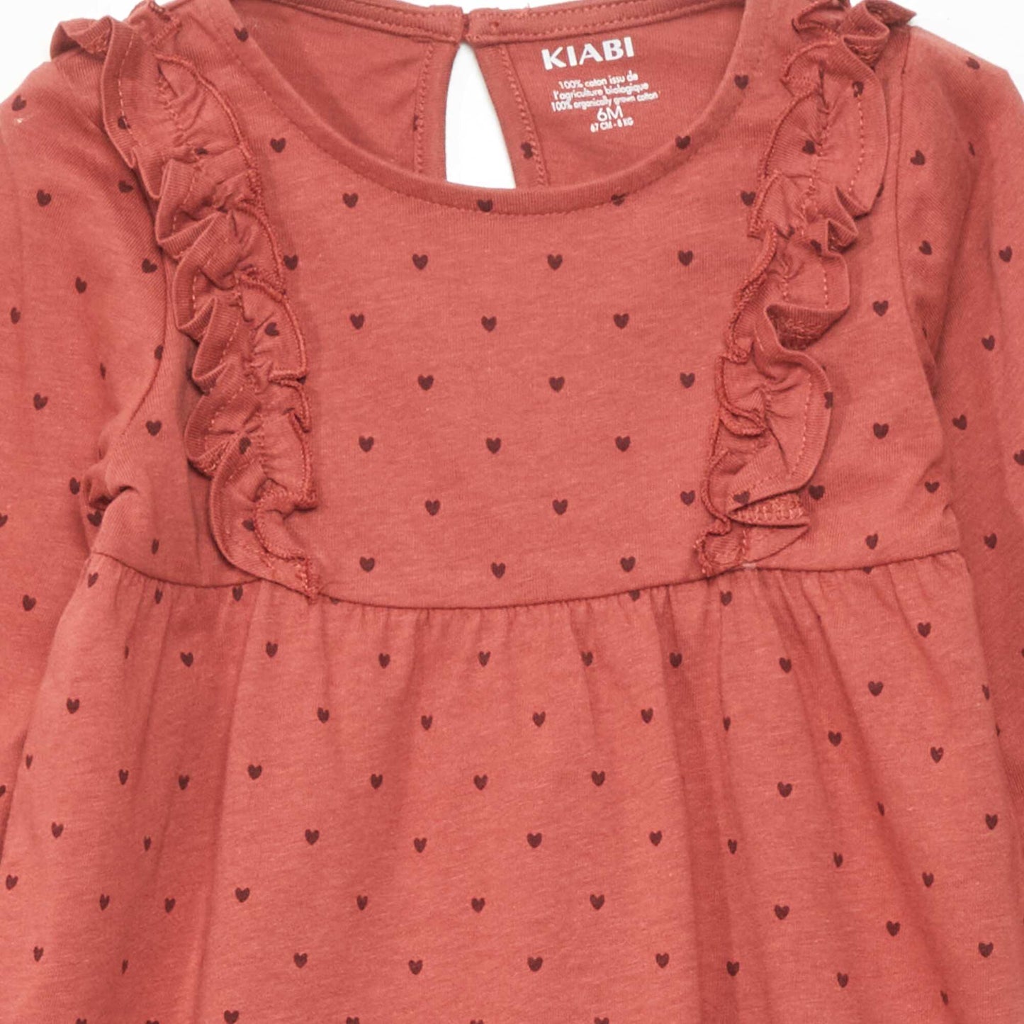 A-line dress with heart pattern RED HEART