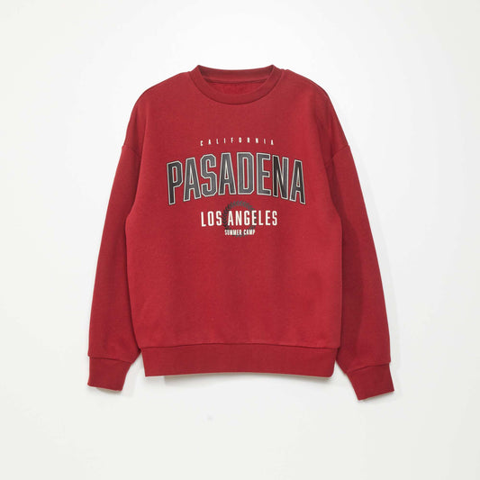 Varsity sweatshirt Red