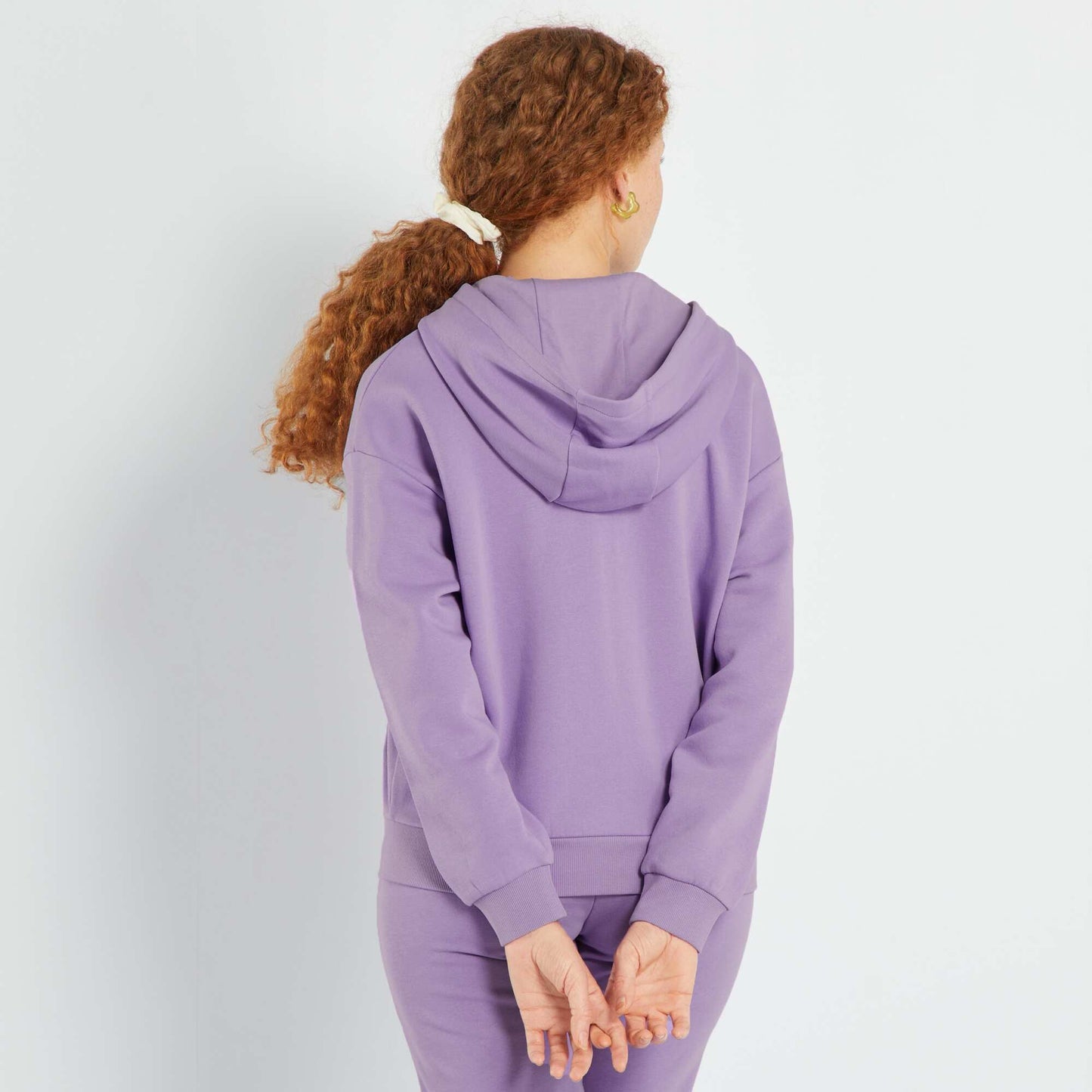 Sweatshirt fabric hoodie Purple