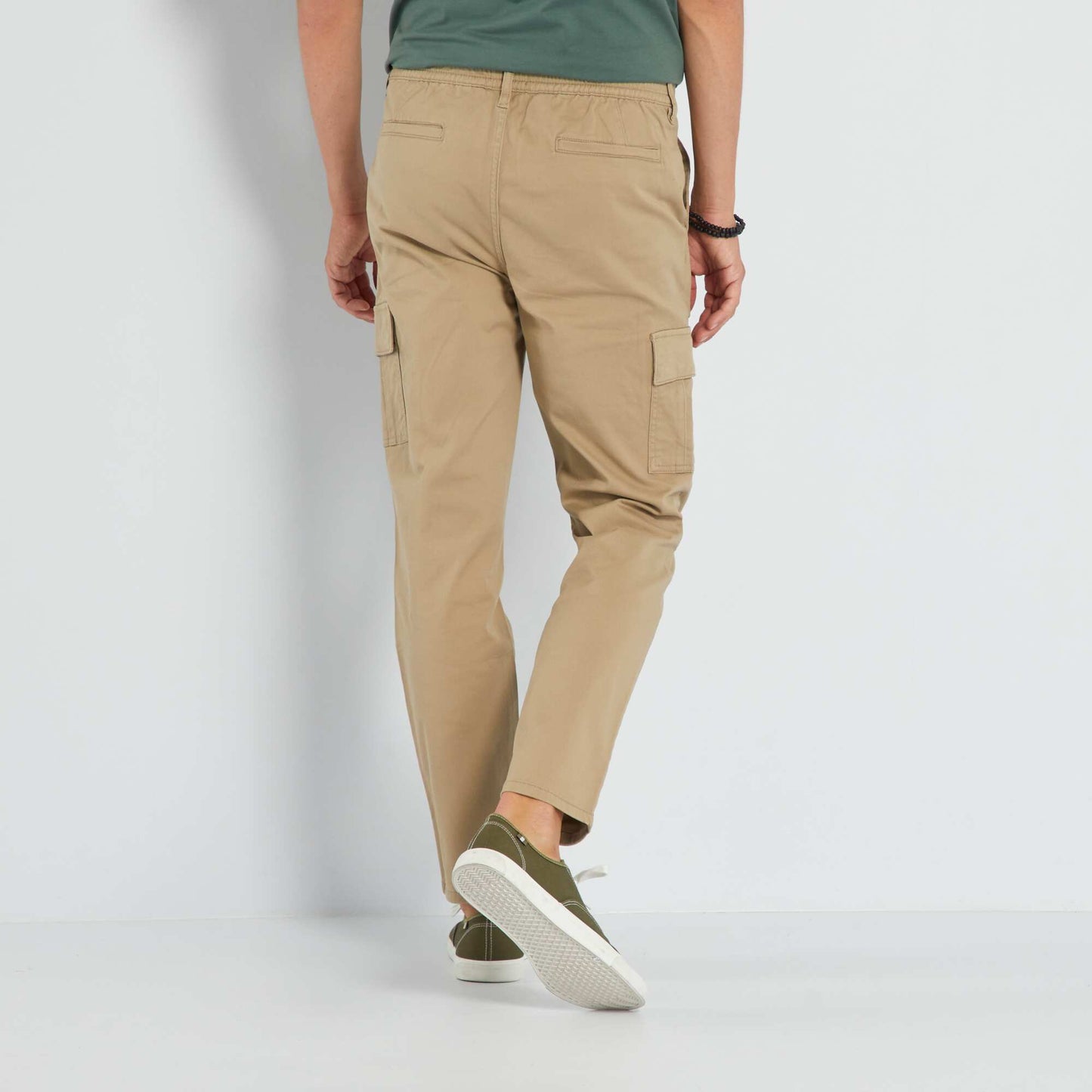 Trousers with pockets BEIGE