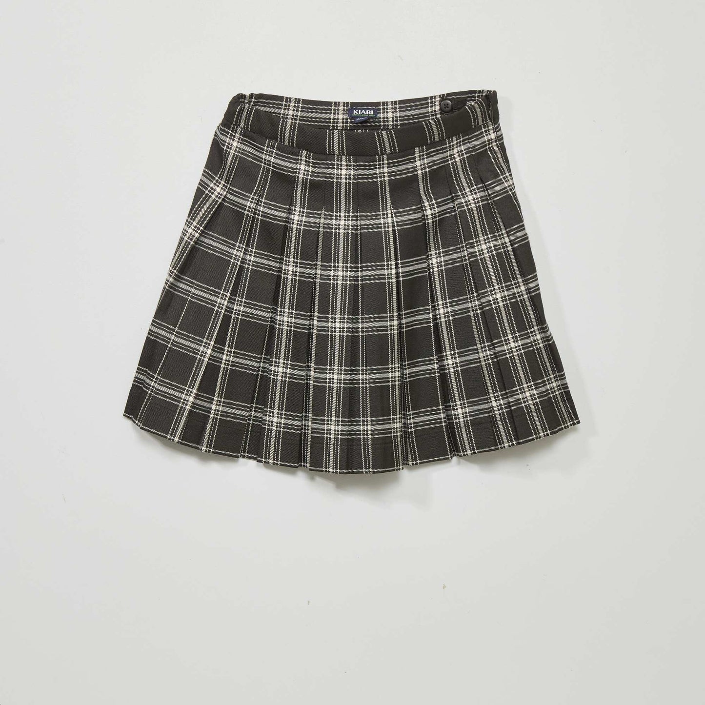 Short pleated skirt BLACK