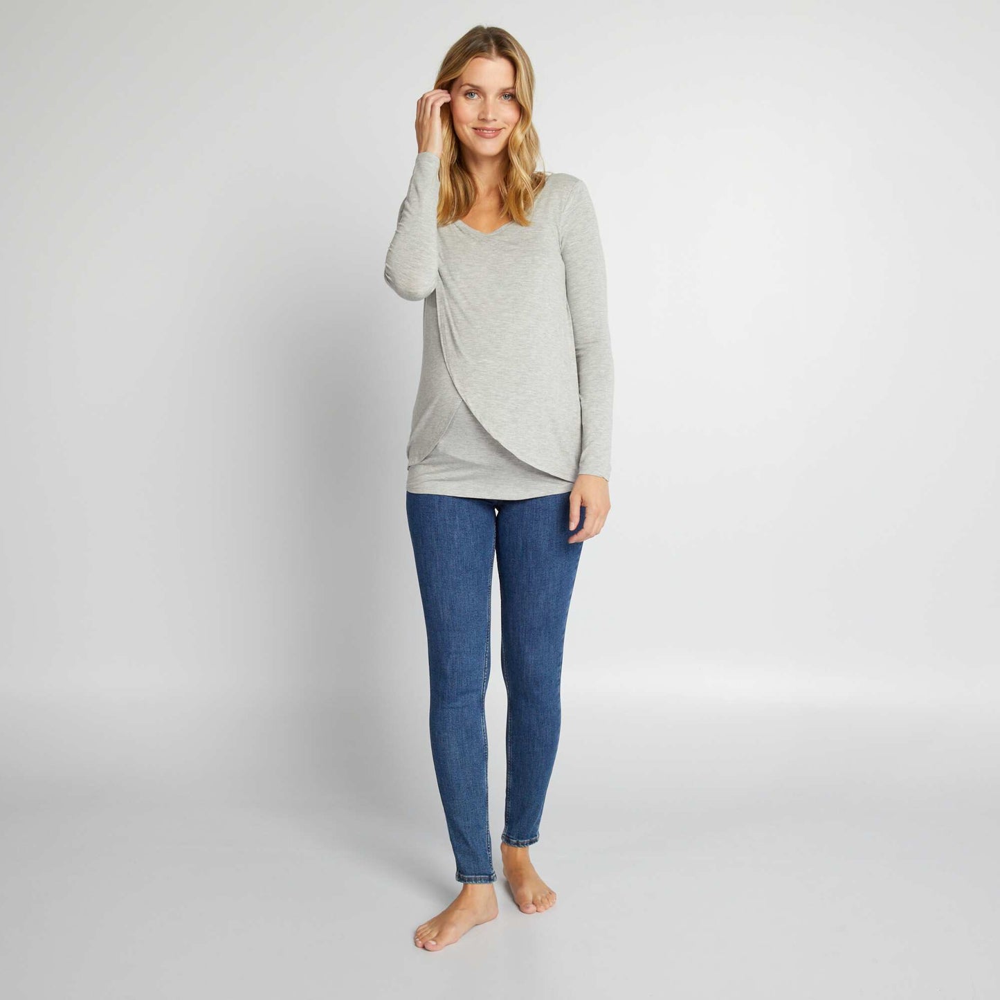Super stretchy maternity jeans BLUE