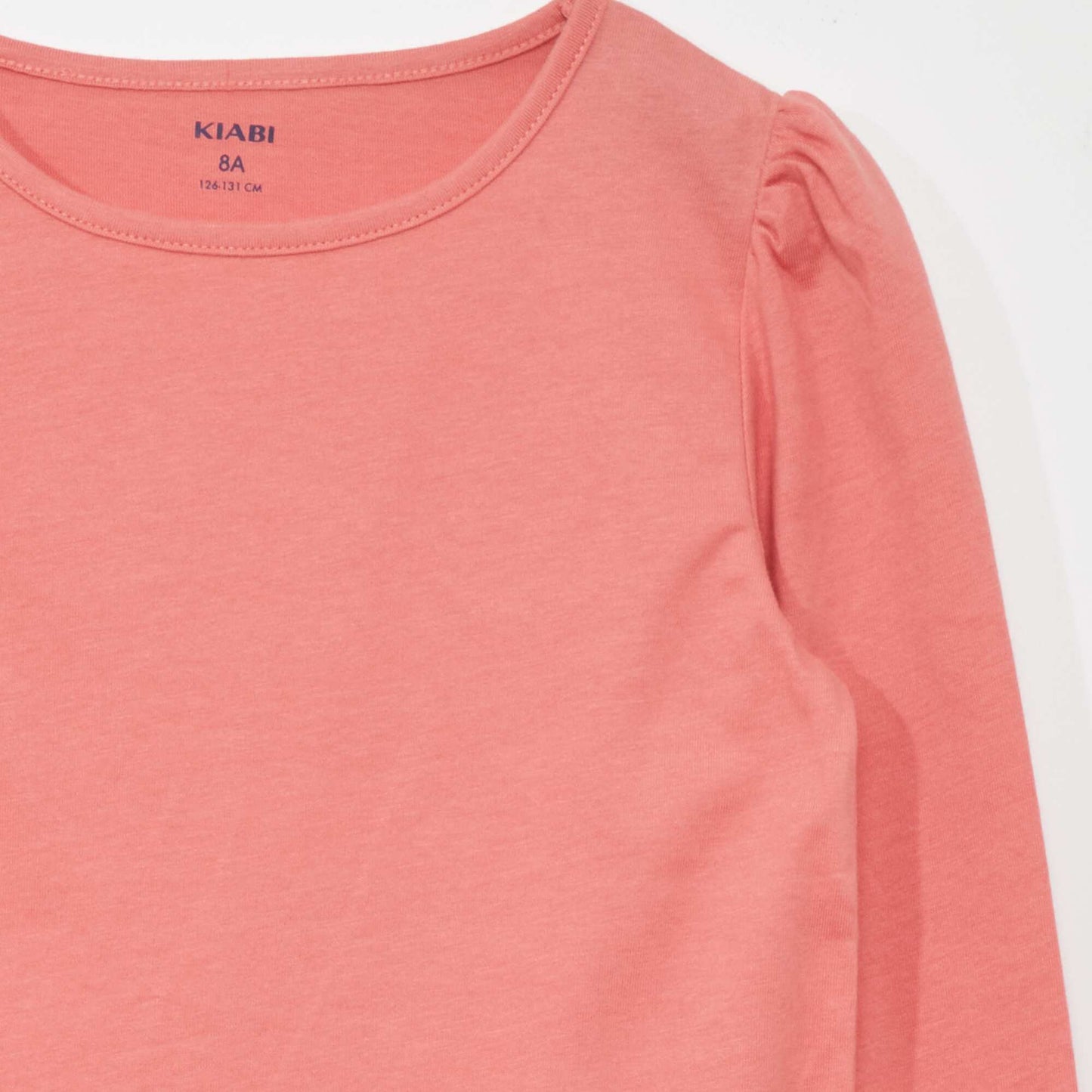 Long-sleeved jersey T-shirt pink