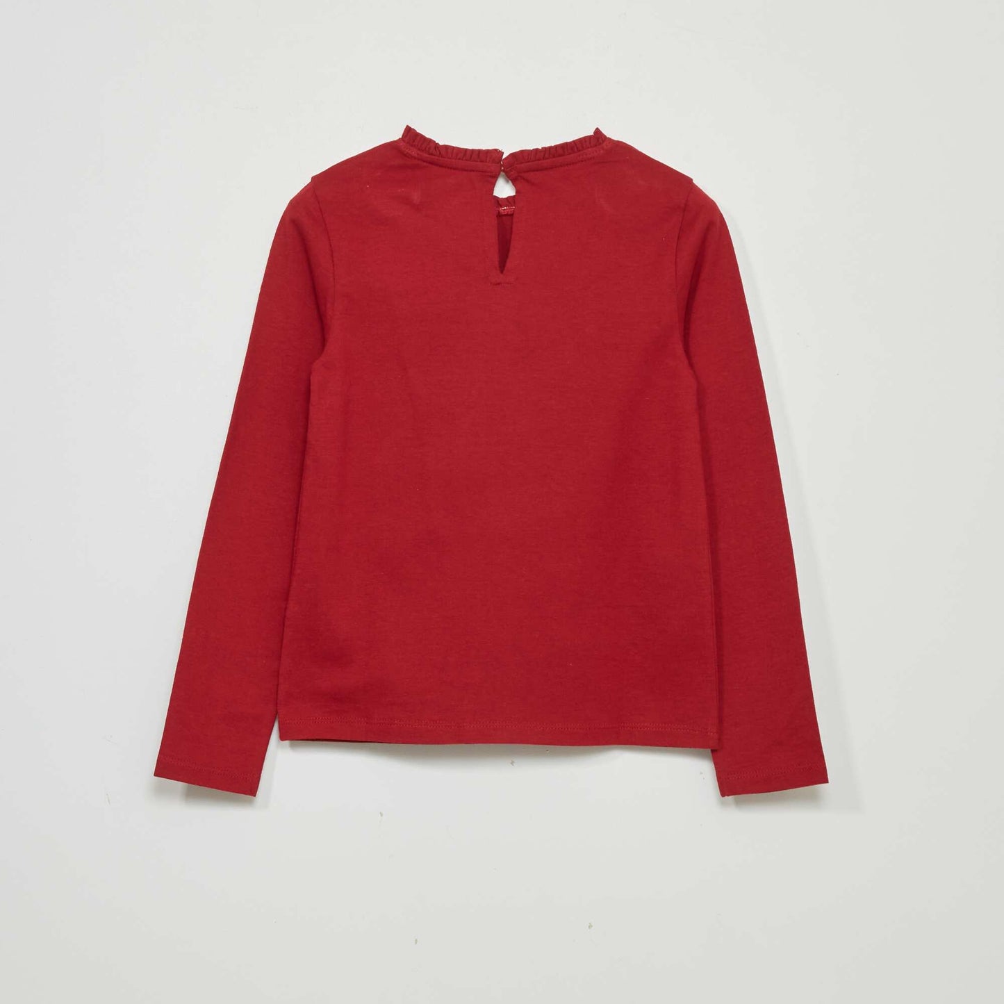 T-shirt with lace sleeves RED