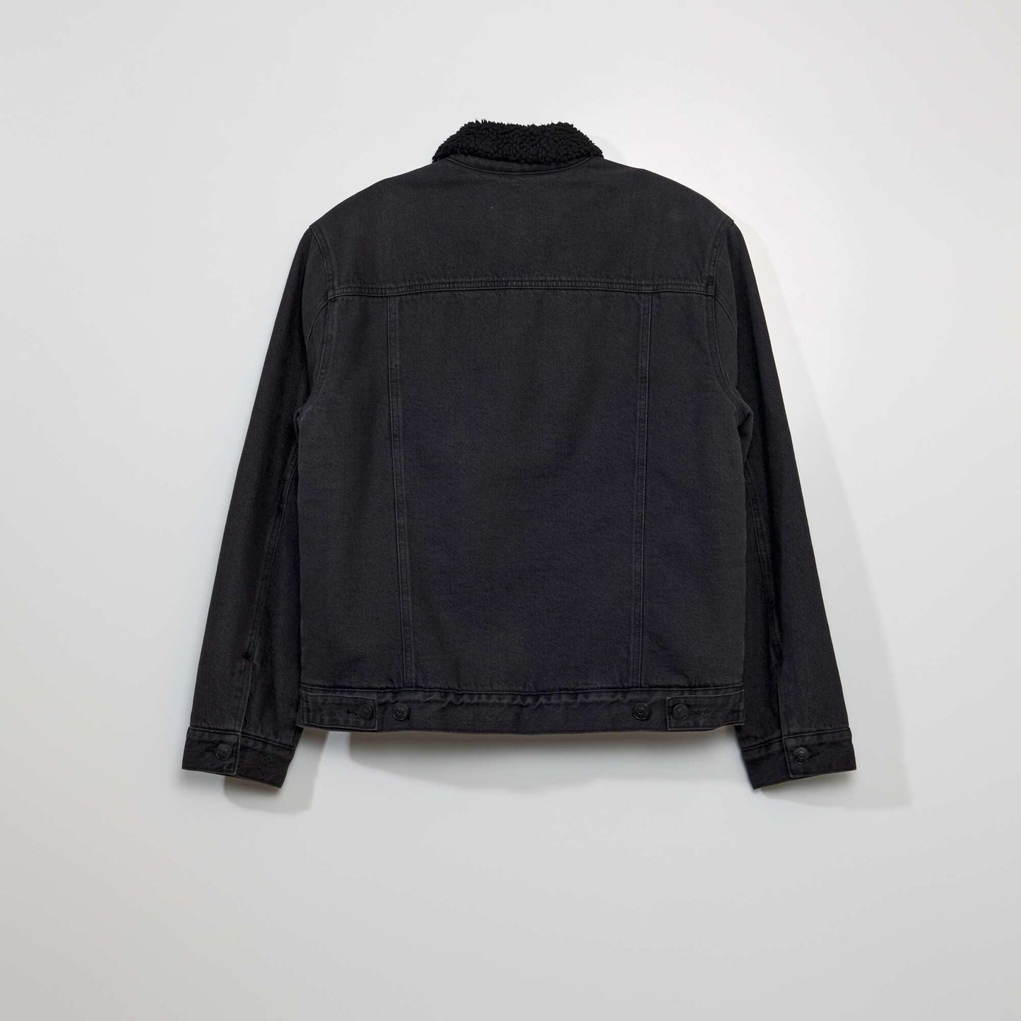 Denim jacket with sherpa BLACK DENIAL