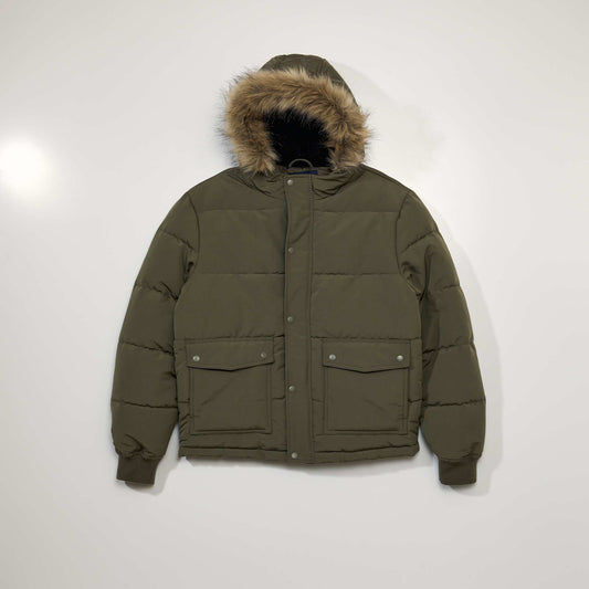 Quilted padded jacket GRAPE PERSIMMON