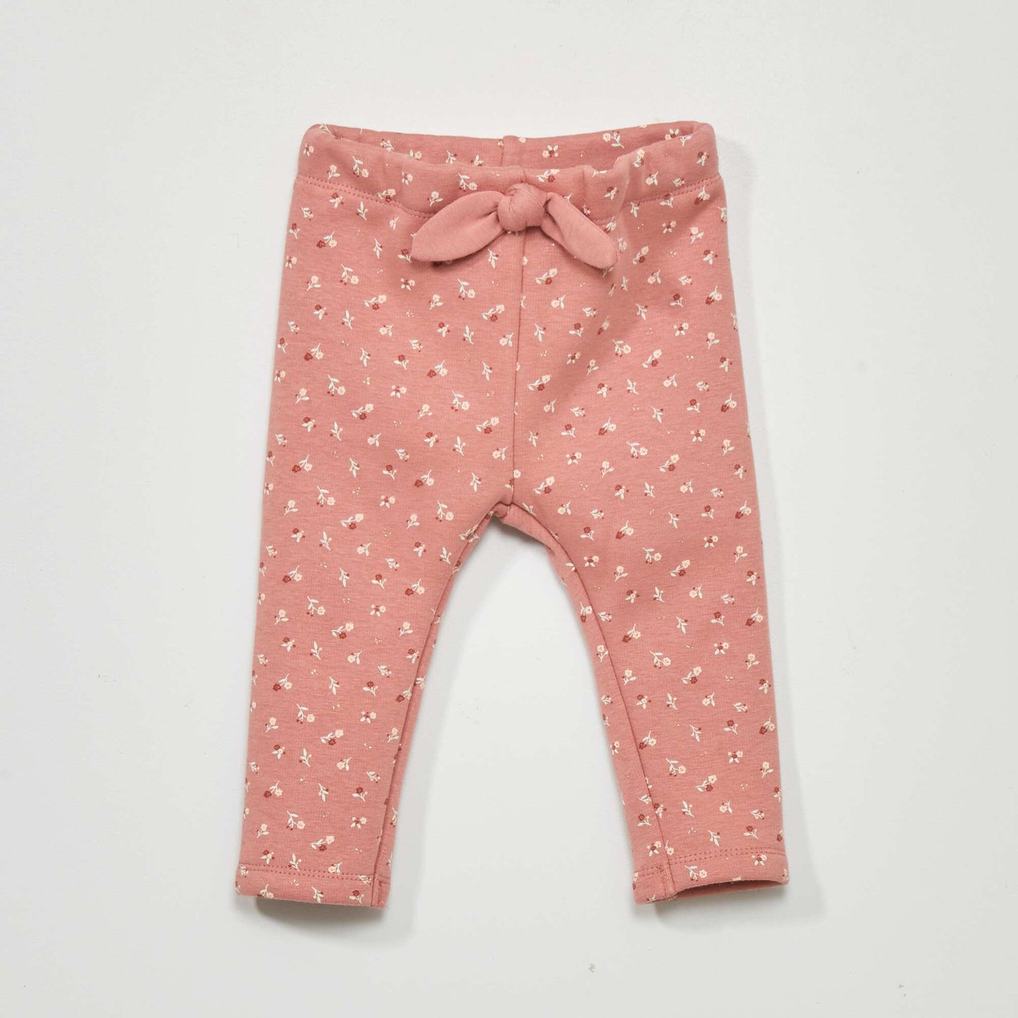 Printed sweatshirt fabric trousers - Super warm PINK FLOW