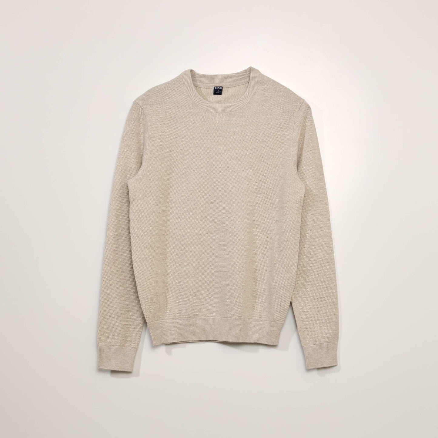 Honeycomb knit jumper ECRU CH SW