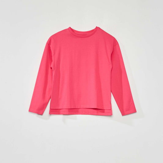 Long-sleeved T-shirt indian pink