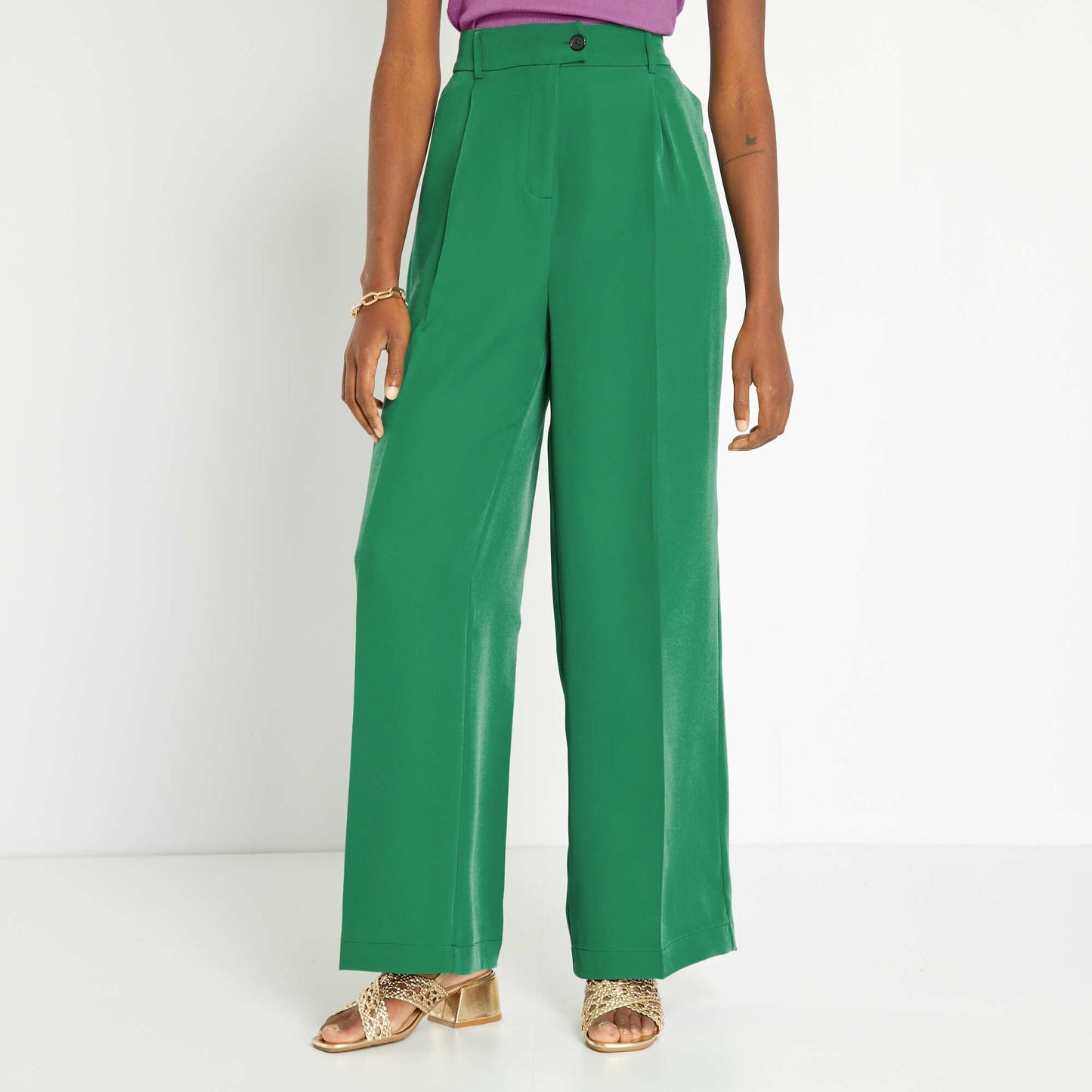 Trendy trousers GREEN
