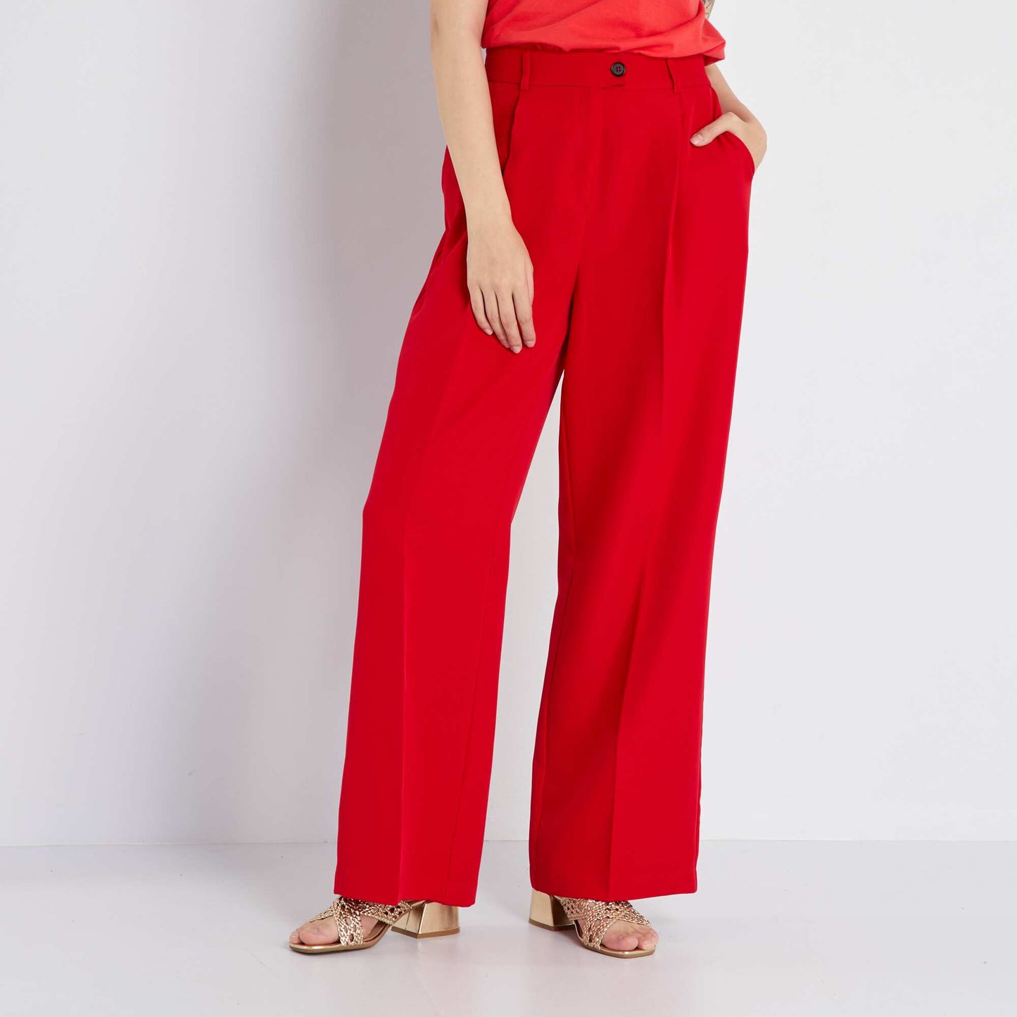 Trendy trousers RED