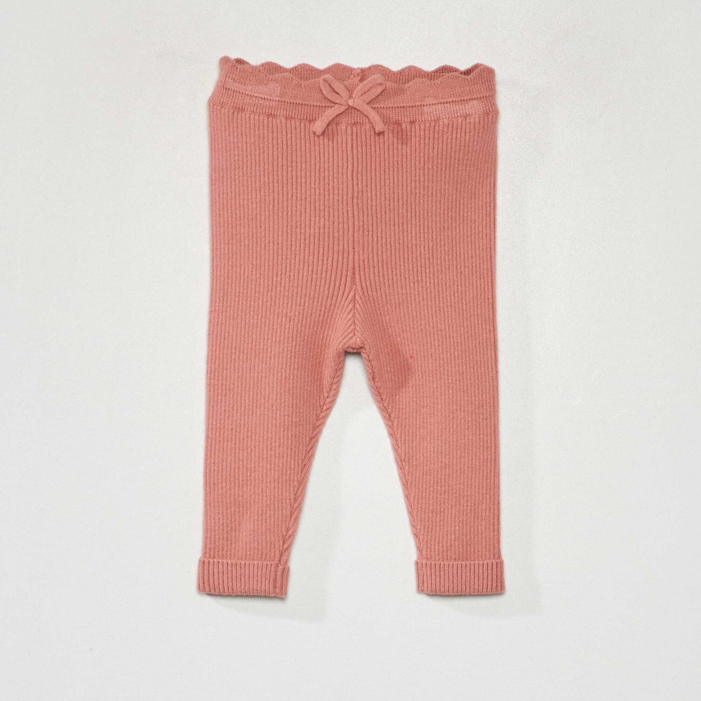 Ribbed knit leggings ROSE ASH