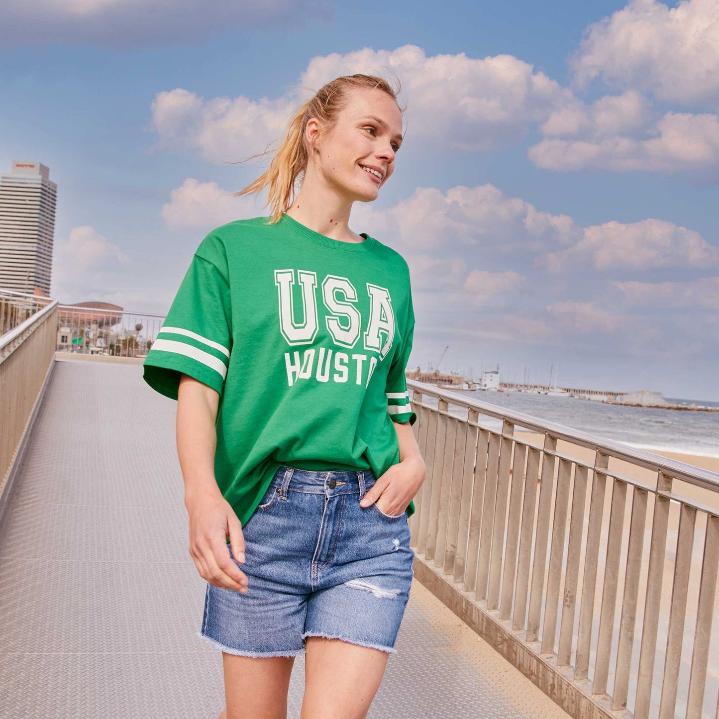 Houston short-sleeved T-shirt GREENPMA3