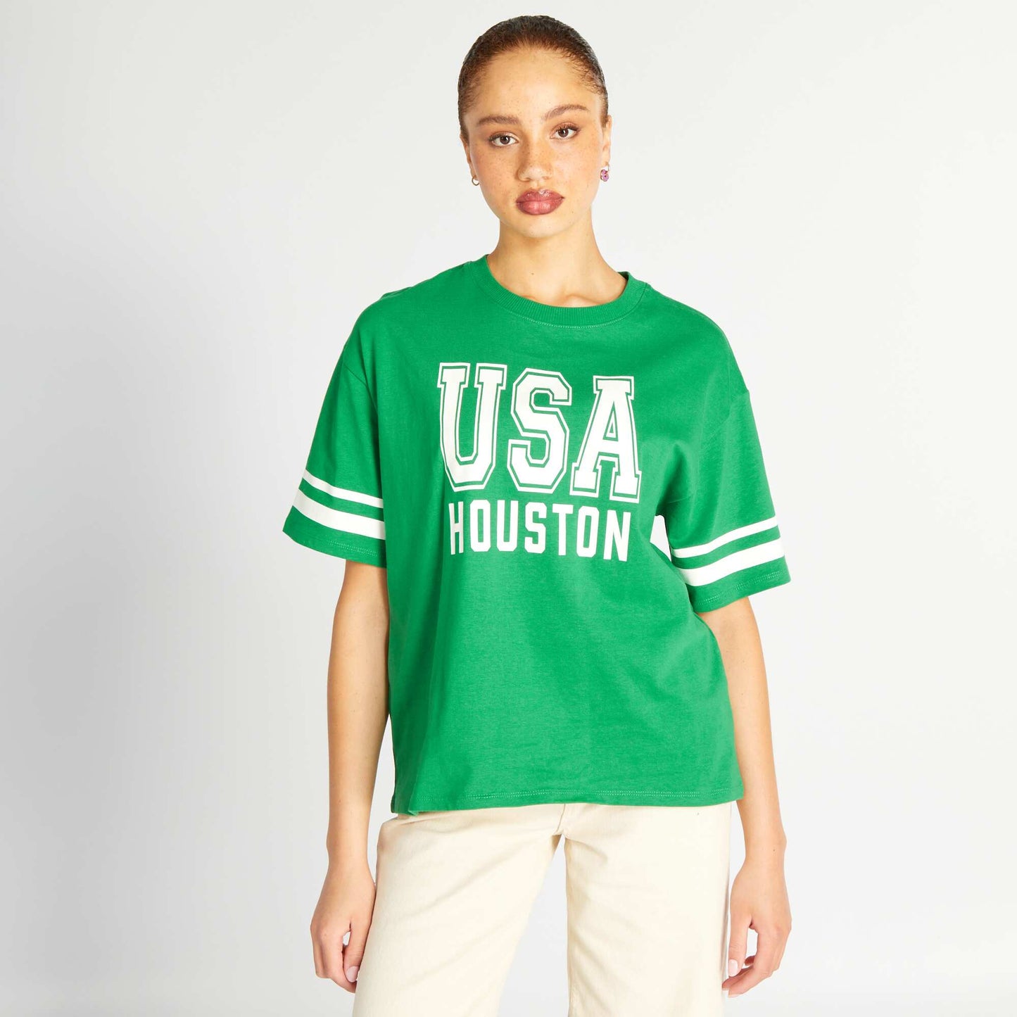 Houston short-sleeved T-shirt GREENPMA3