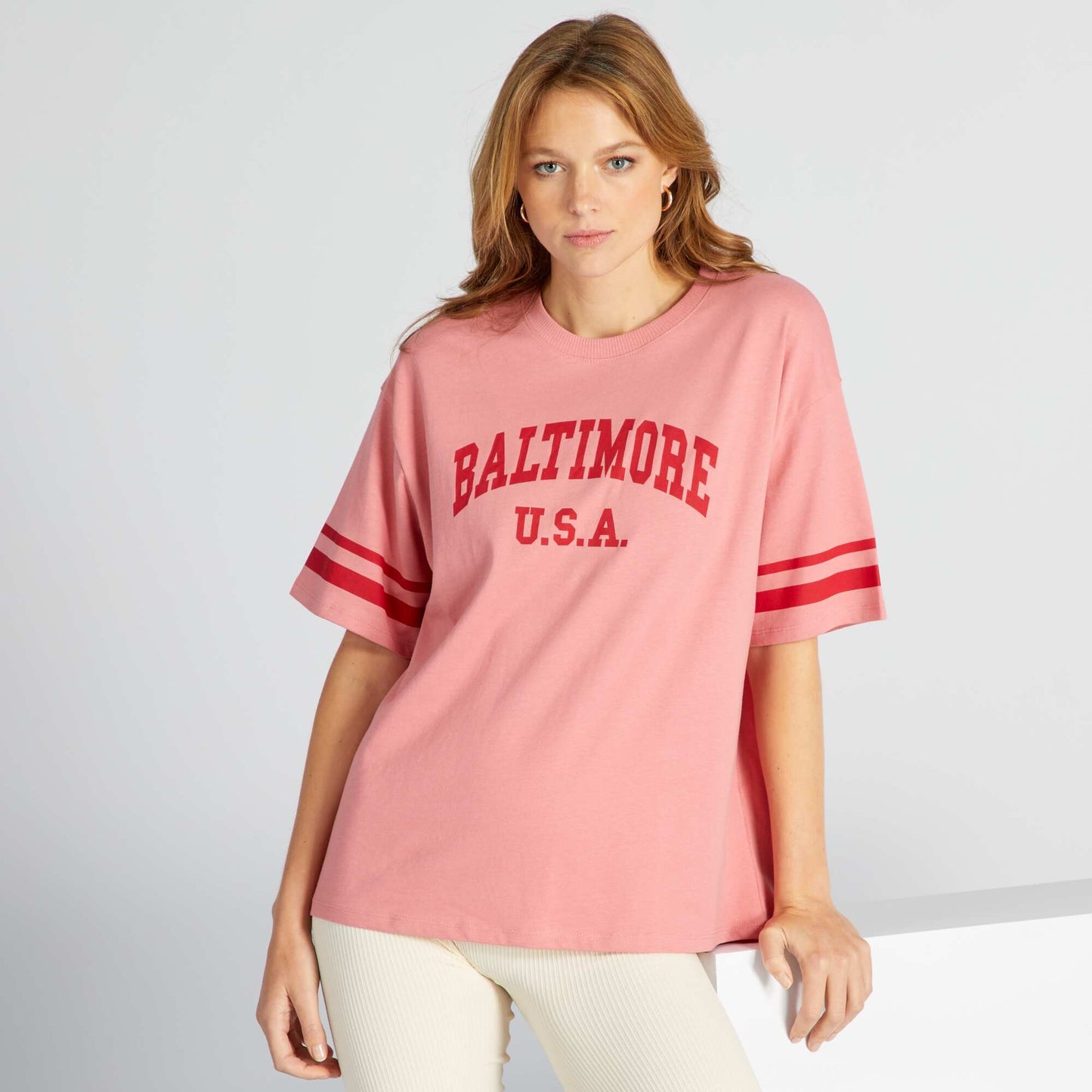 Baltimore short-sleeved T-shirt PINKBALPMA