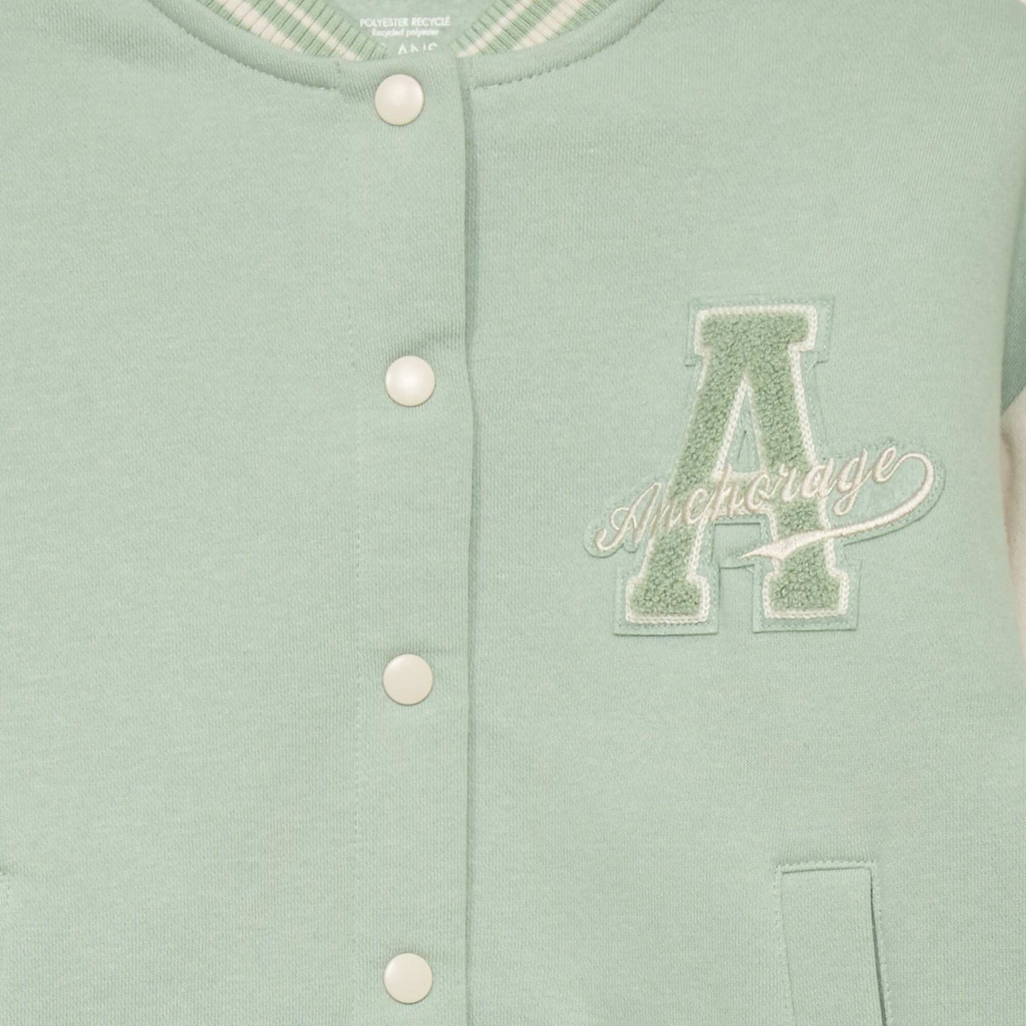 Campus-style jacket Green