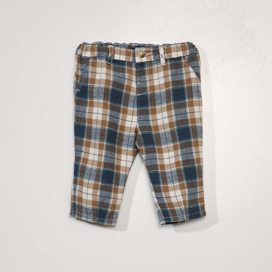 Checked flannel trousers SNOW KRO