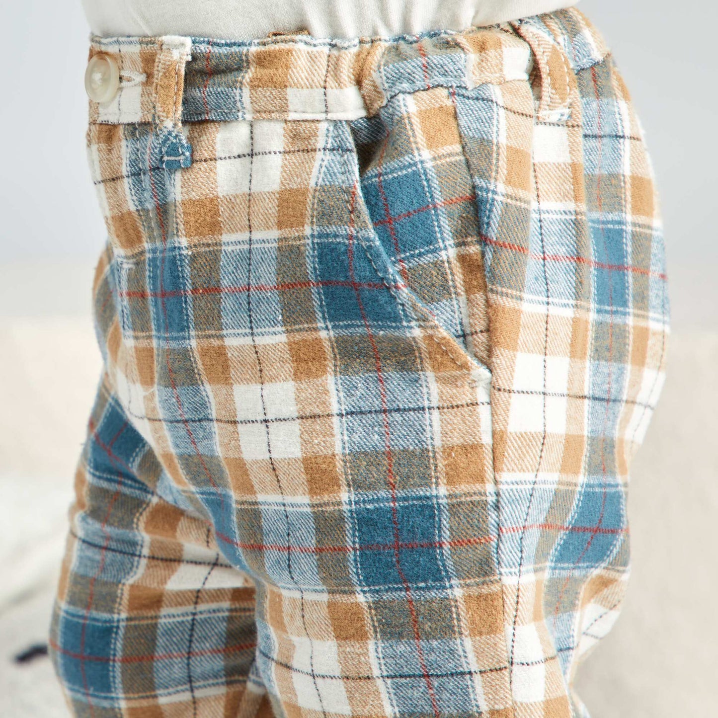 Checked flannel trousers SNOW KRO