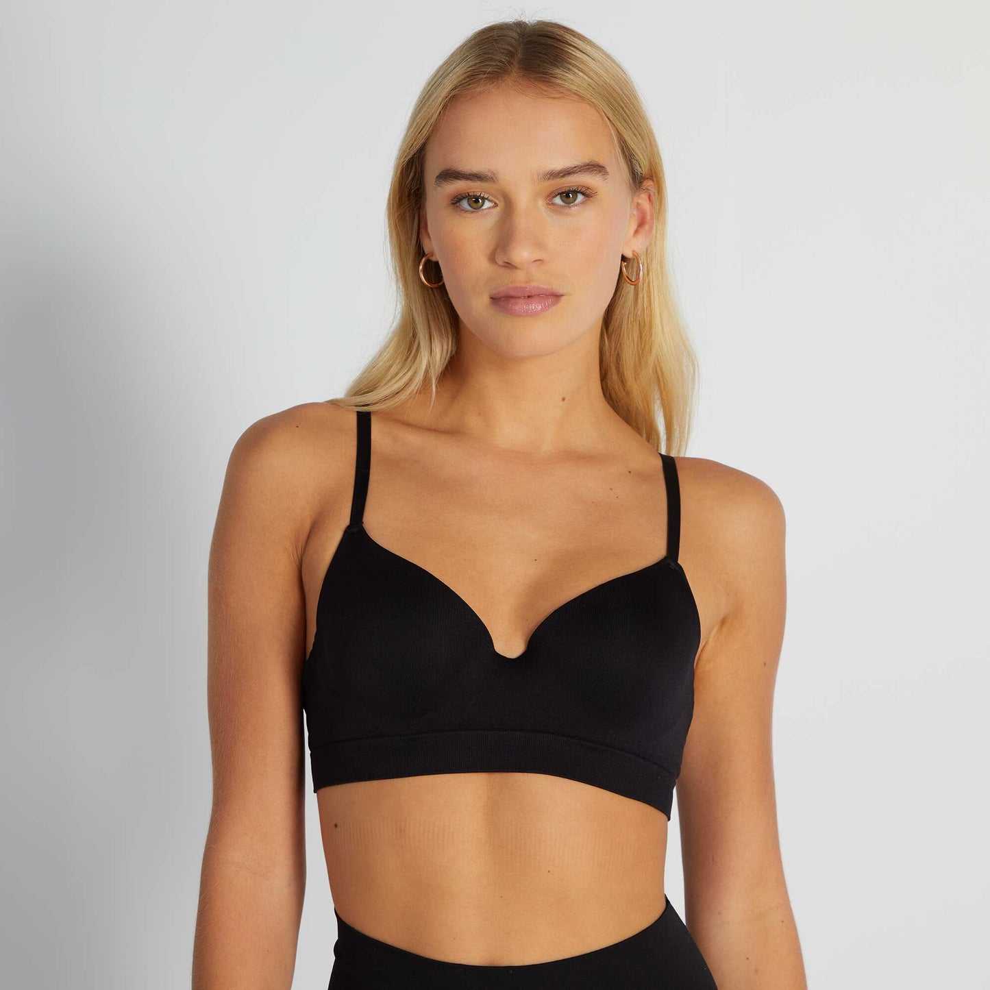 Demi-cup bra Black