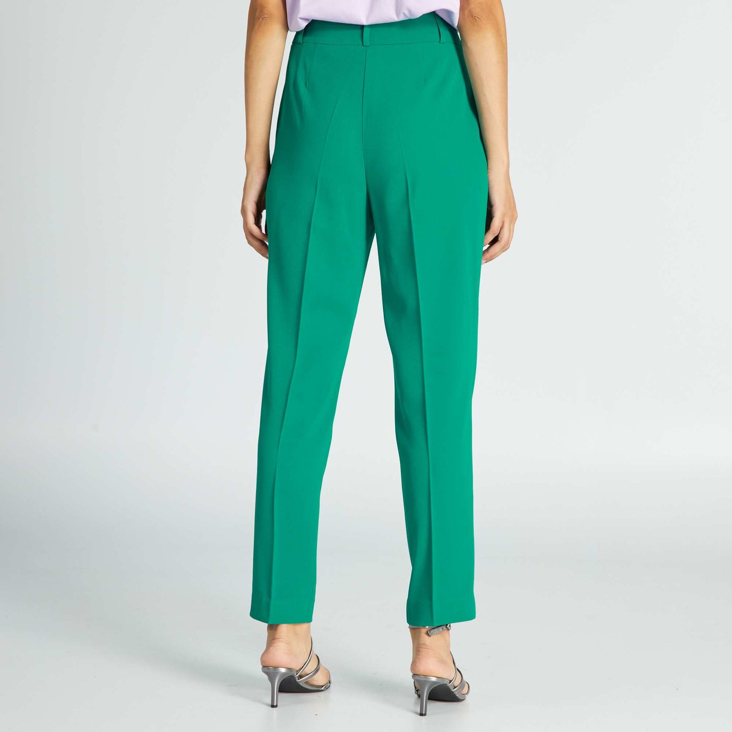 Cigarette trousers with high waist PROUD_PEAC