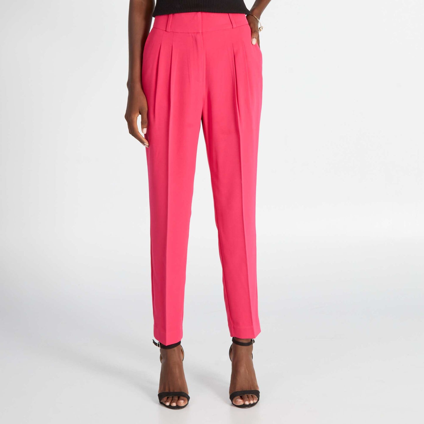 Cigarette trousers with high waist ROSE BRIGT