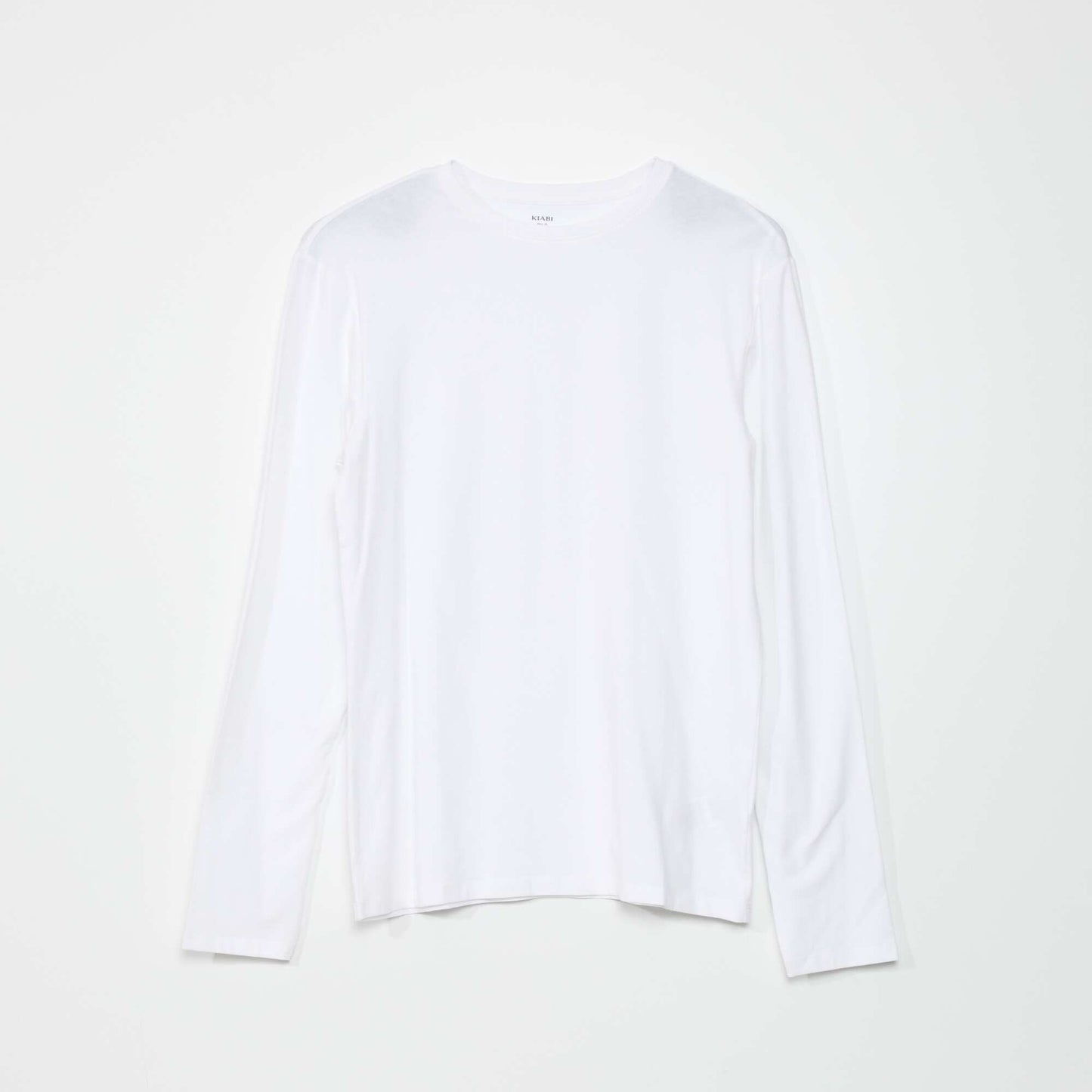 Long-sleeved slim-fit T-shirt white