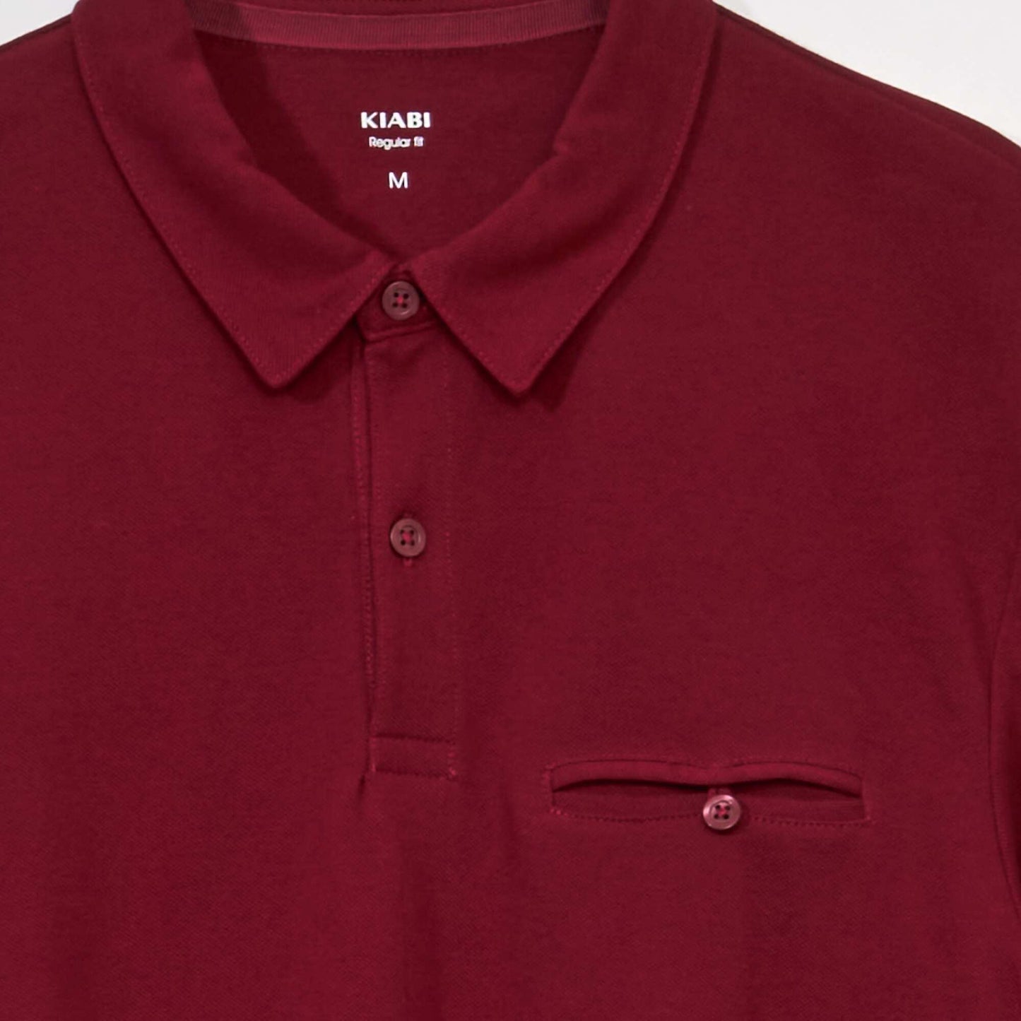 Cotton piqué polo shirt RHUBARB