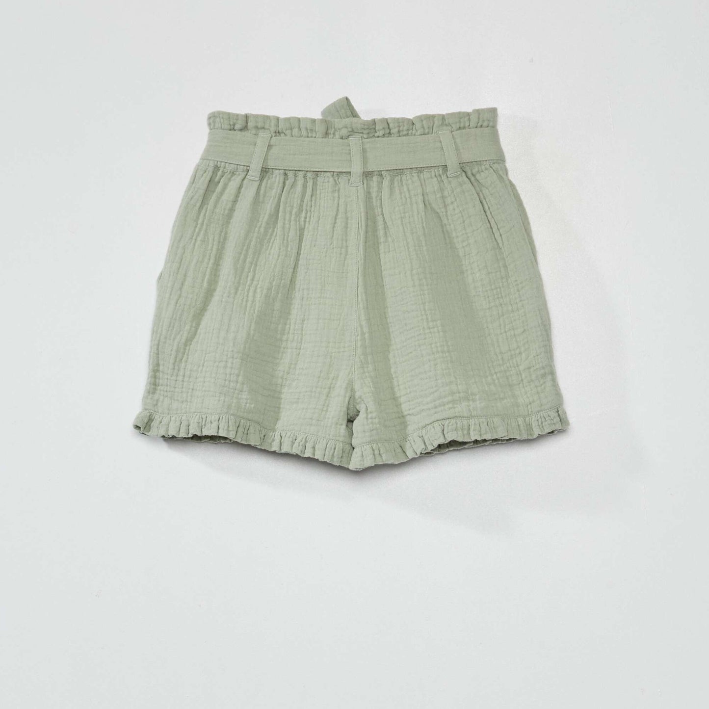 Paperbag shorts CRYSTAL GREEN