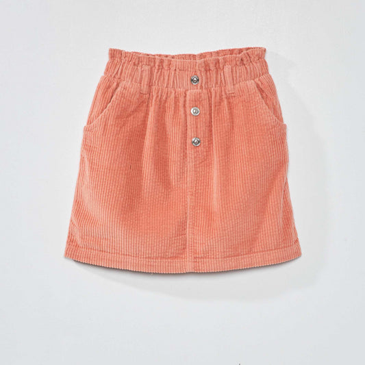 Corduroy skirt PINK CAMEO