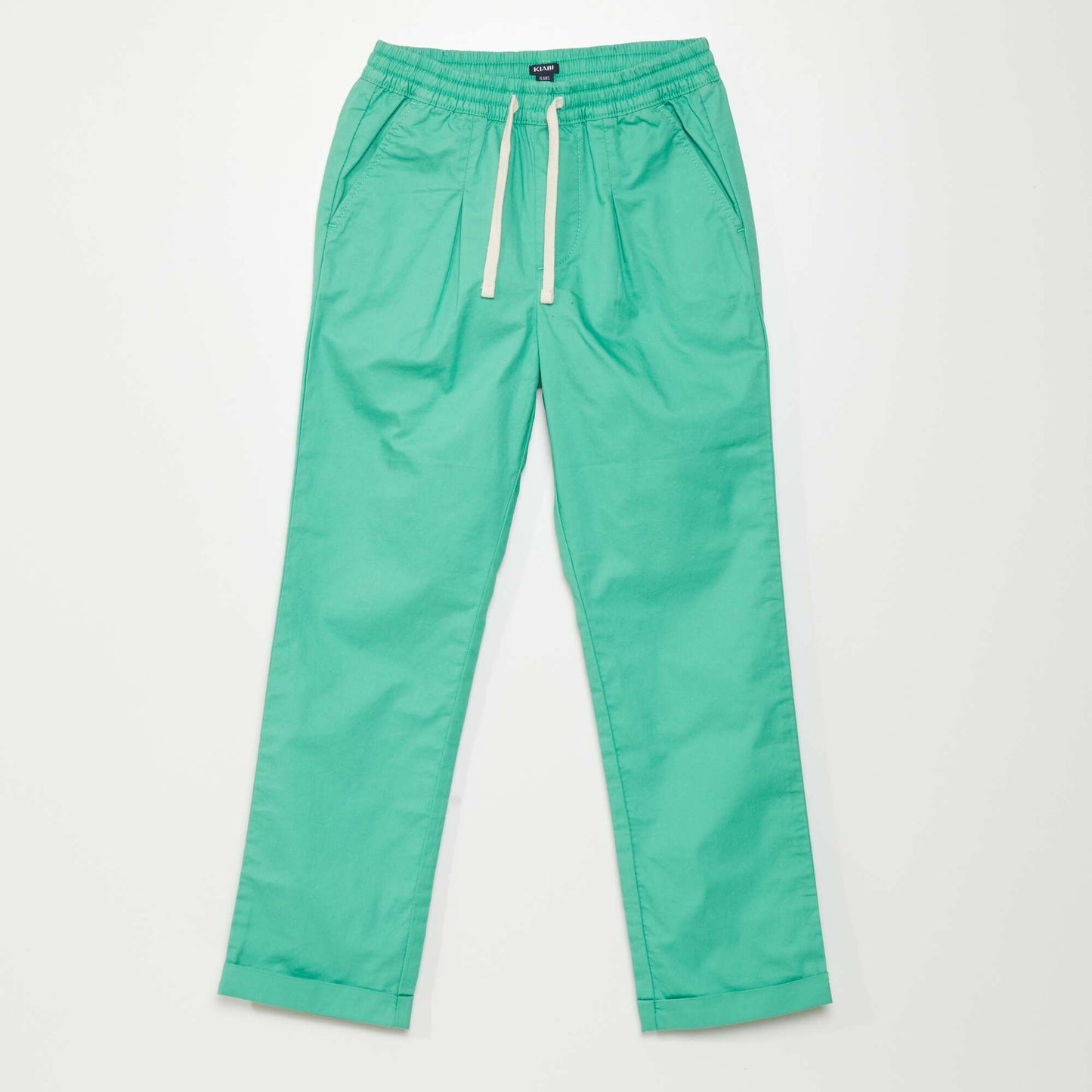 Plain straight-leg trousers SPRUCE GREEN