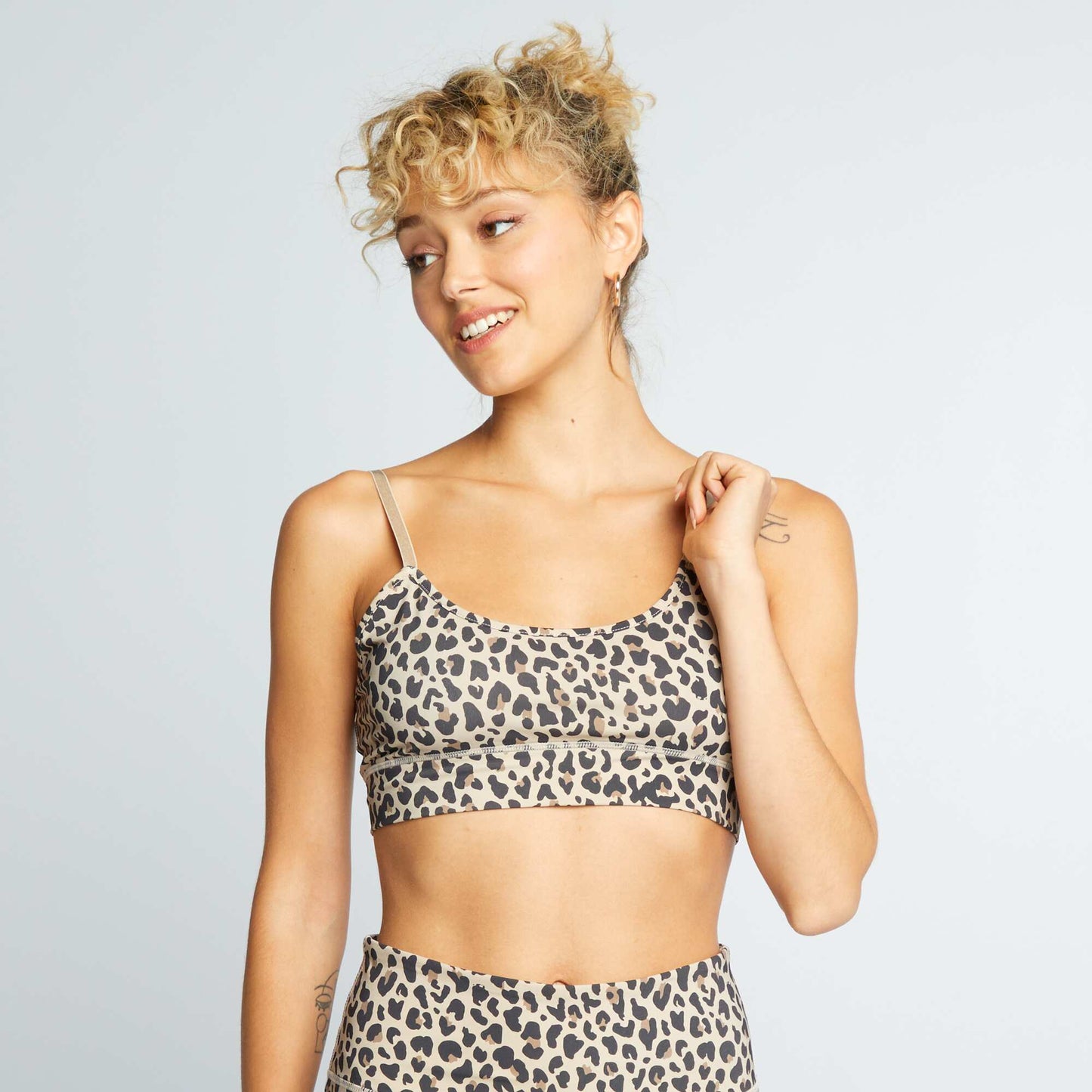Sports bra with leopard print LEOLEGSPO
