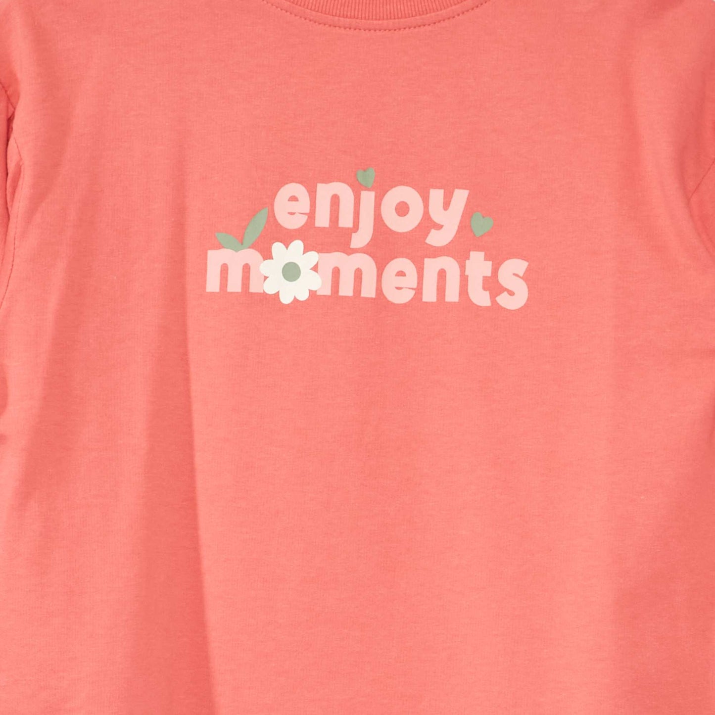 2-in-1 effect jersey knit T-shirt PINK