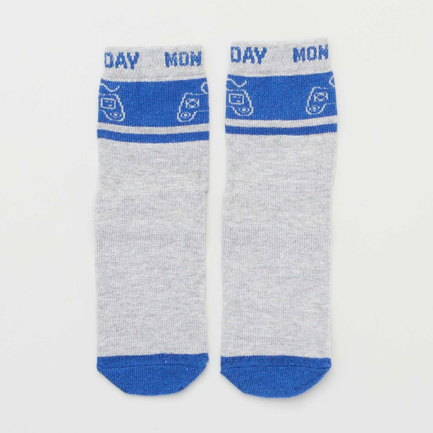 Pack of 5 pairs of 'days of the week' socks GREY