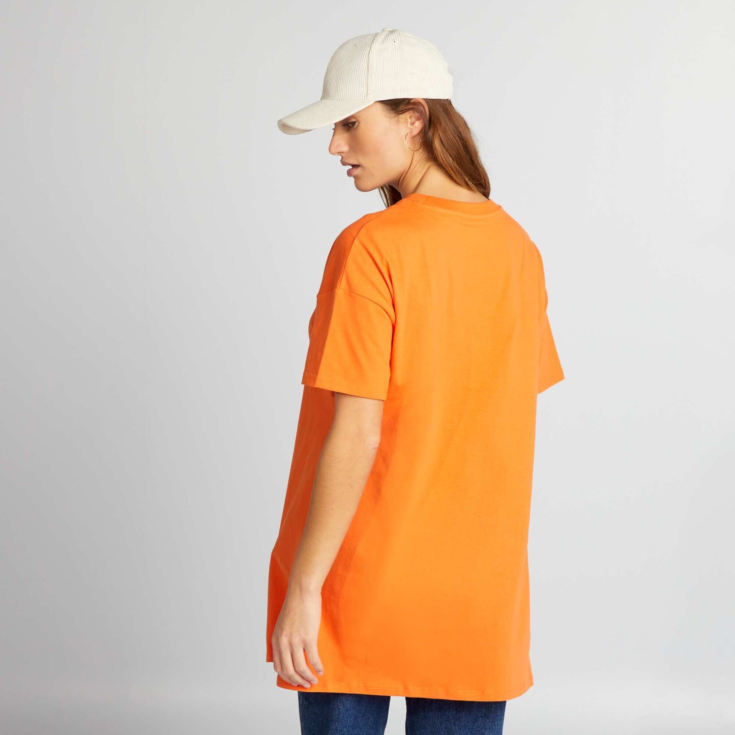 Long jersey T-shirt ORANGE