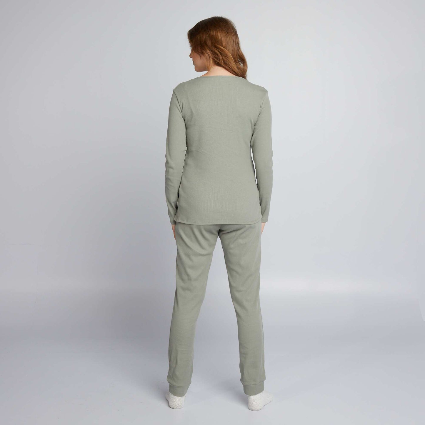 Maternity pyjama set - 2-piece set GREEN SHADE