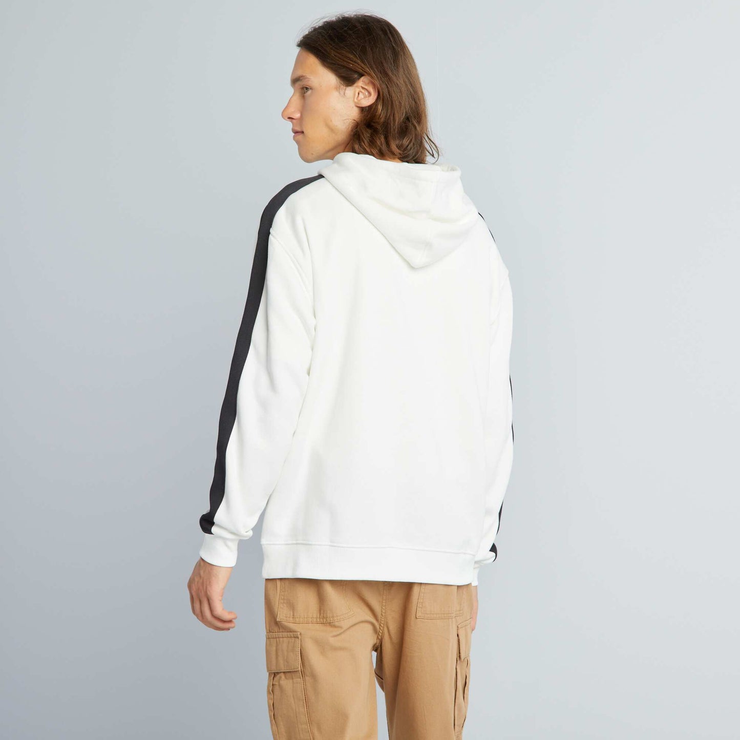 Two-tone hoodie White