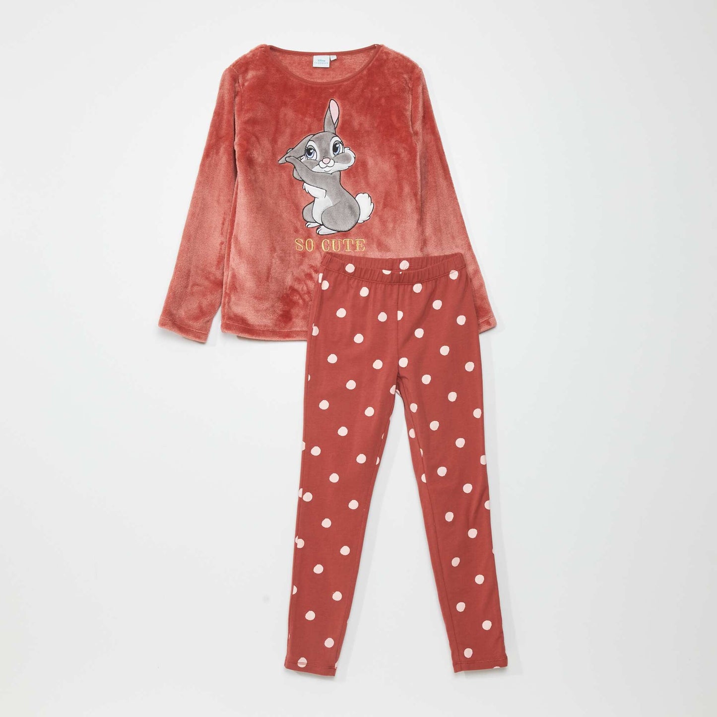 'Thumper' pyjama T-shirt + bottoms set - 2-piece set Red