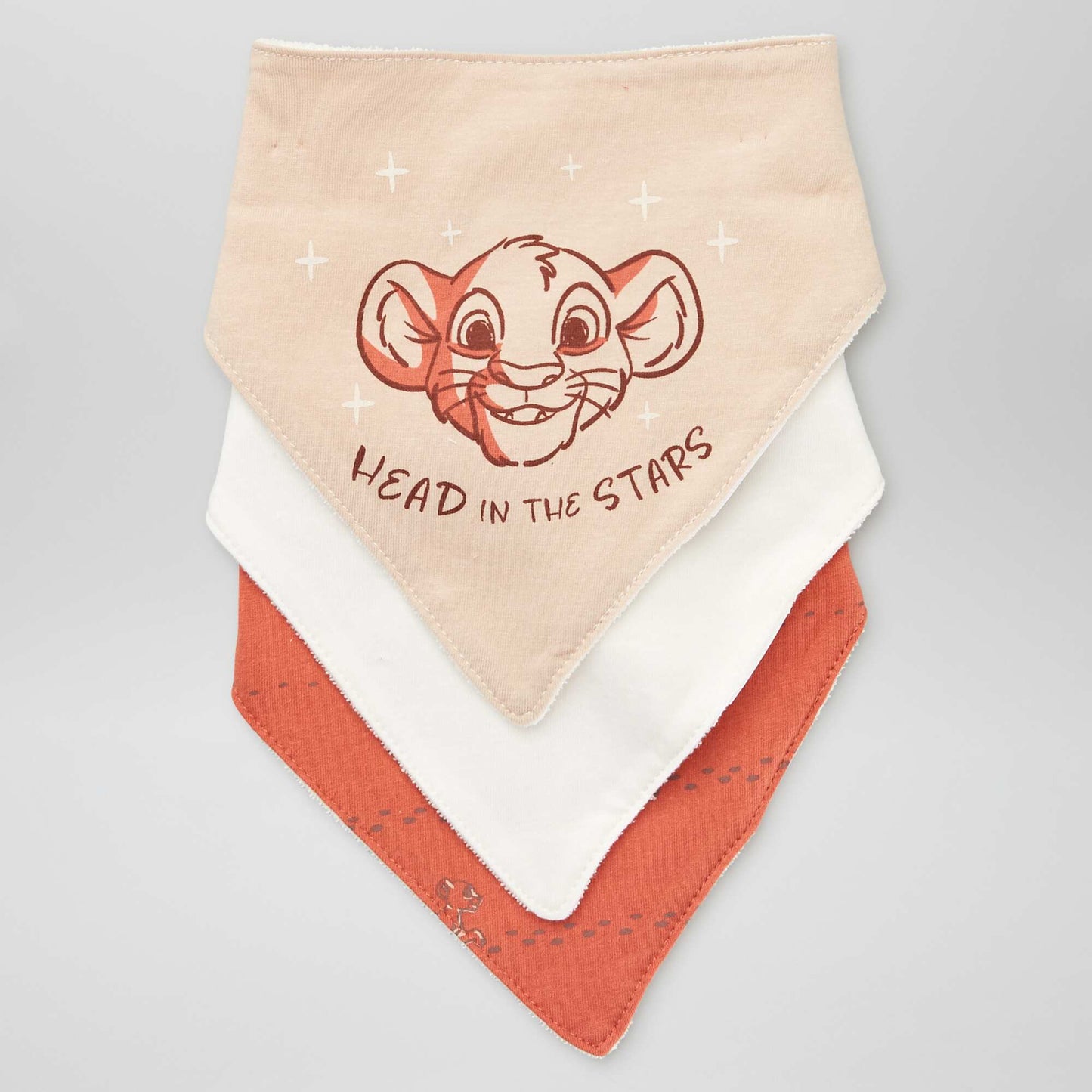 Pack of 3 Disney bibs simba