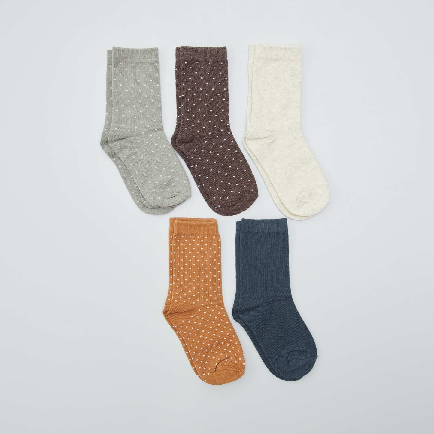 Pack of 5 pairs of socks CAMEL