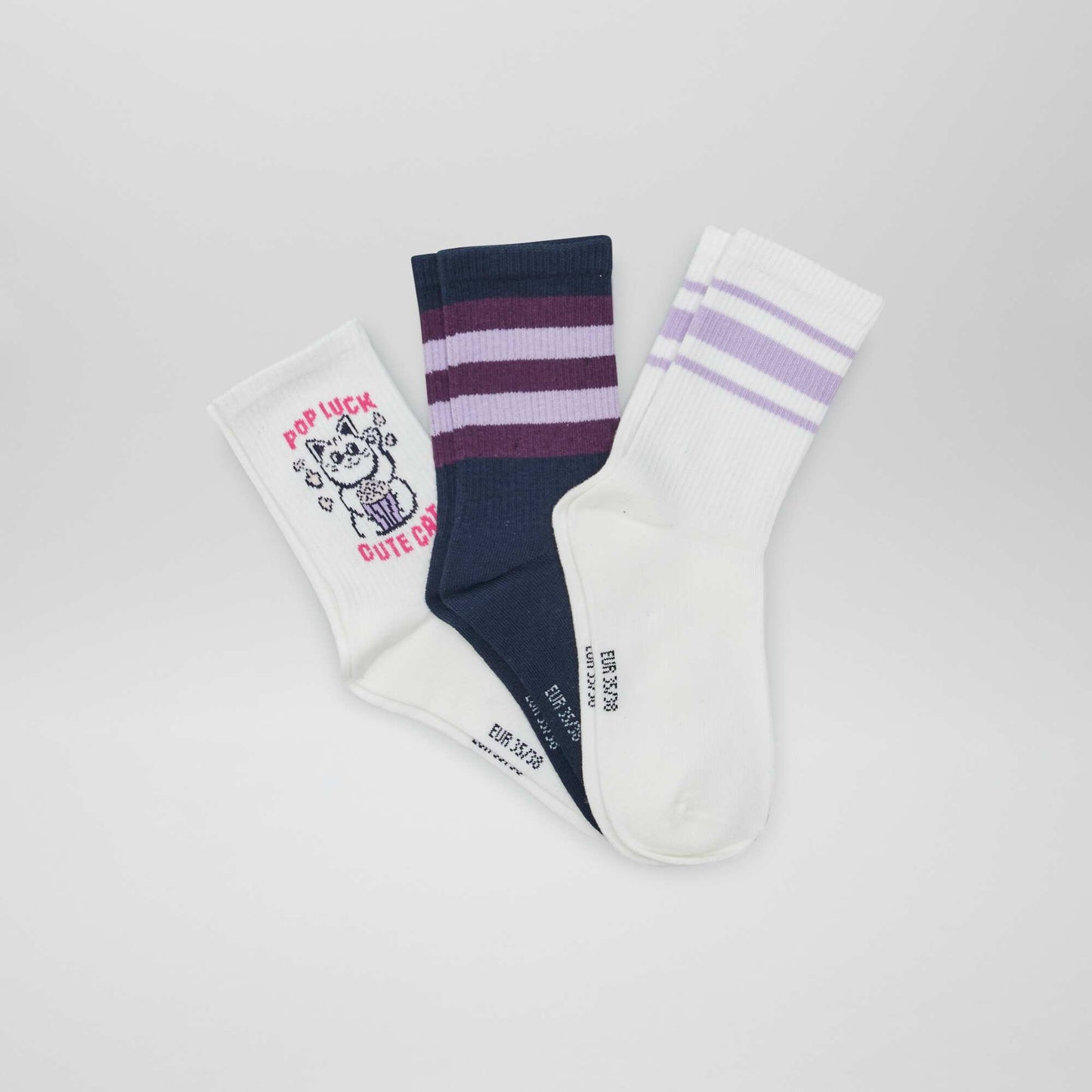 3 pairs of tennis socks BLUE SET