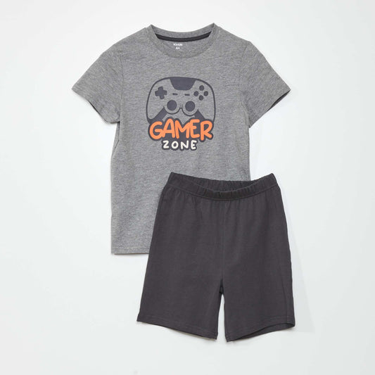 Short pyjamas - Gamer print - 2-piece set GR_GAME