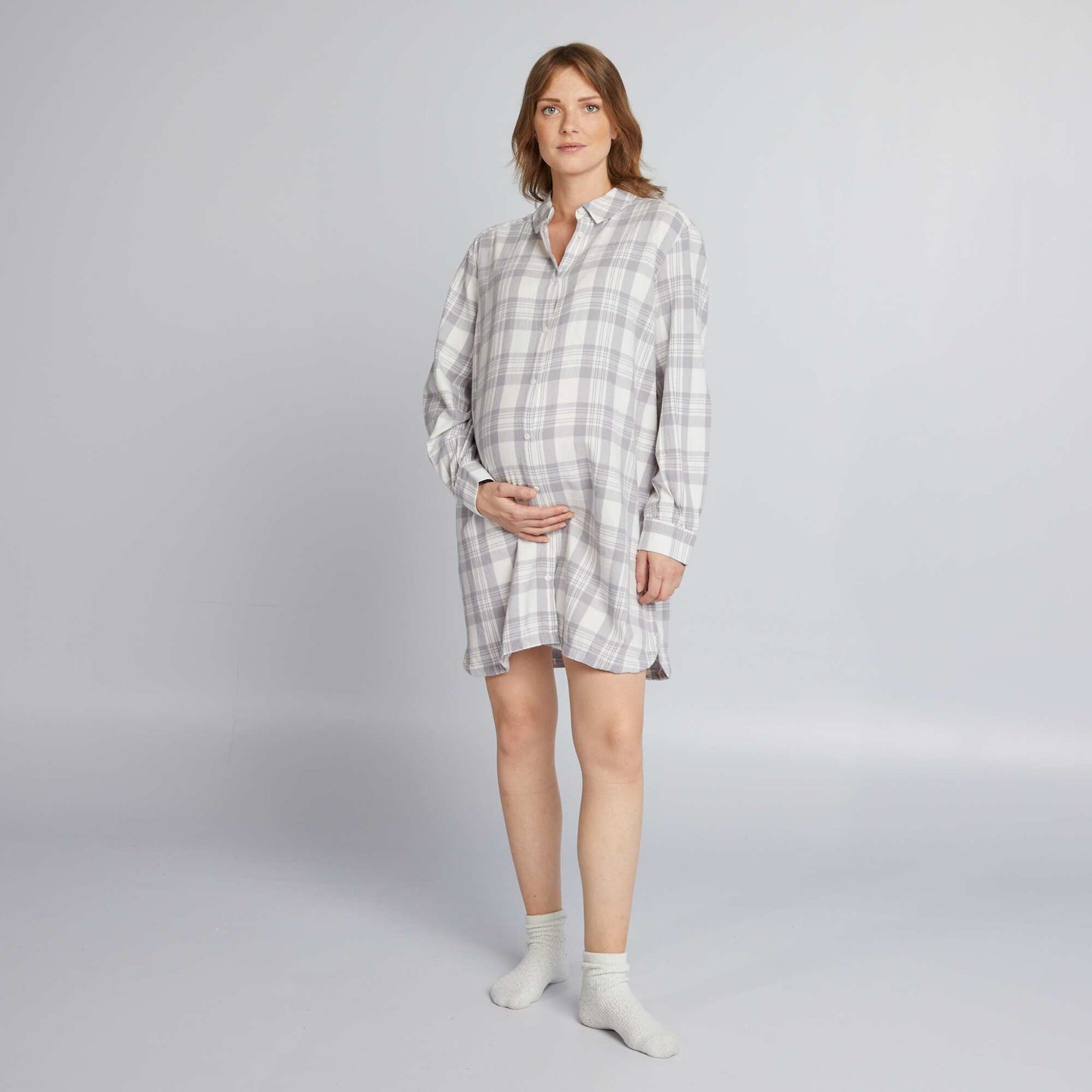 Maternity nightshirt KRO GRAY