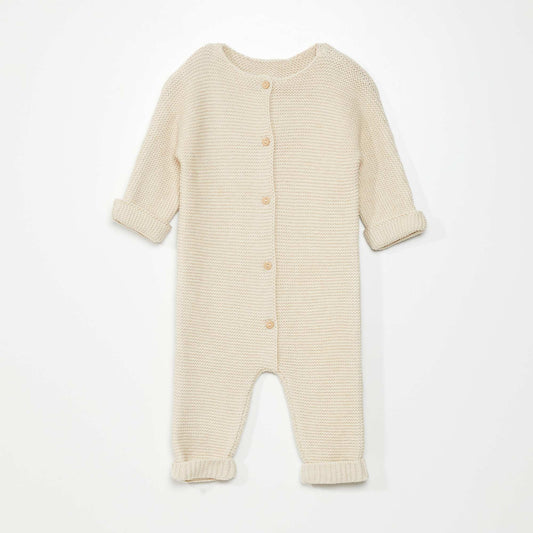 Long knit all-in-one - Super practical BEIGE BEER