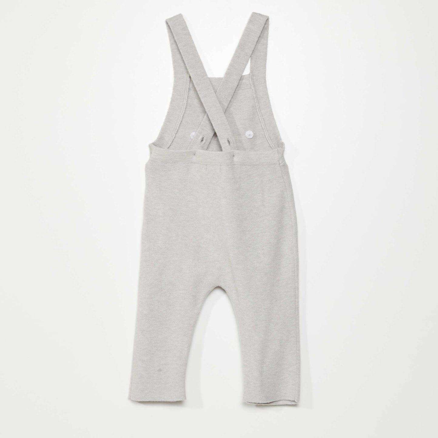 Knit fabric dungarees GREY