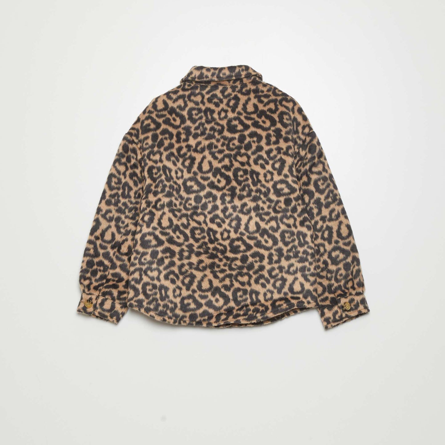 Leopard print overshirt BEIGE
