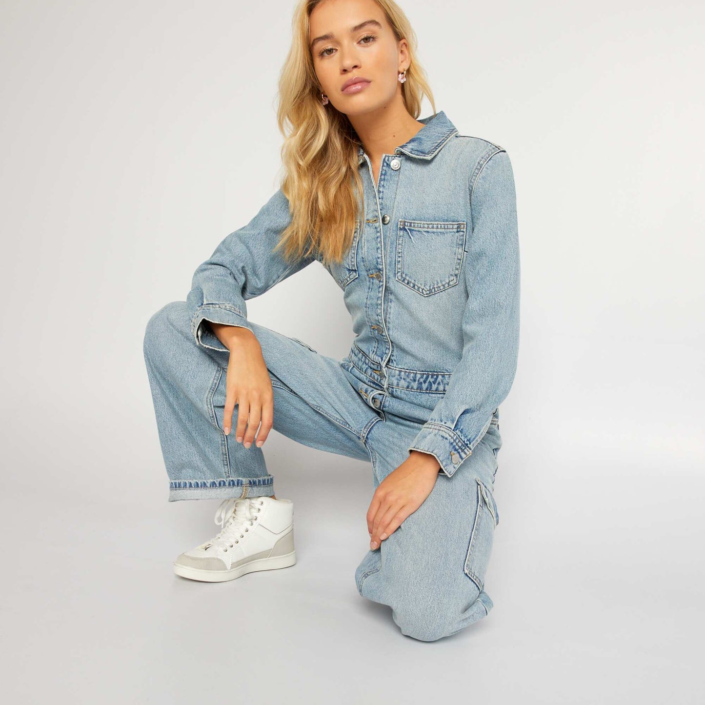 Denim jumpsuit DOUBLE_STO