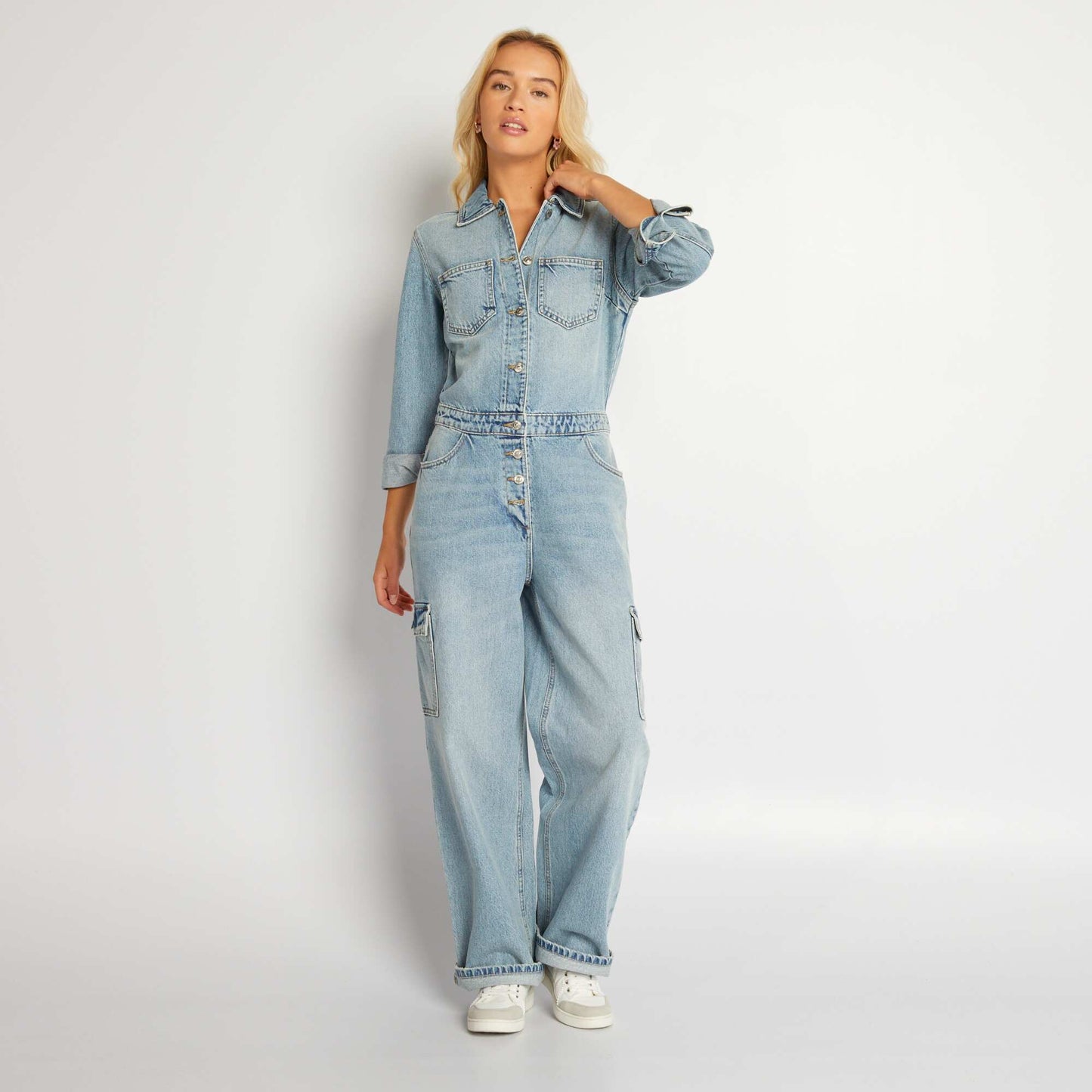 Denim jumpsuit DOUBLE_STO